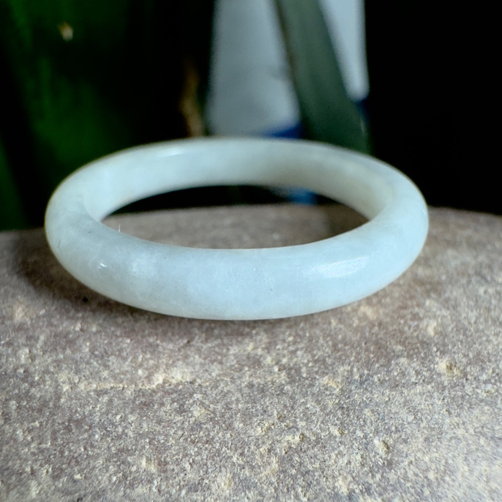 White Jadeite Ring